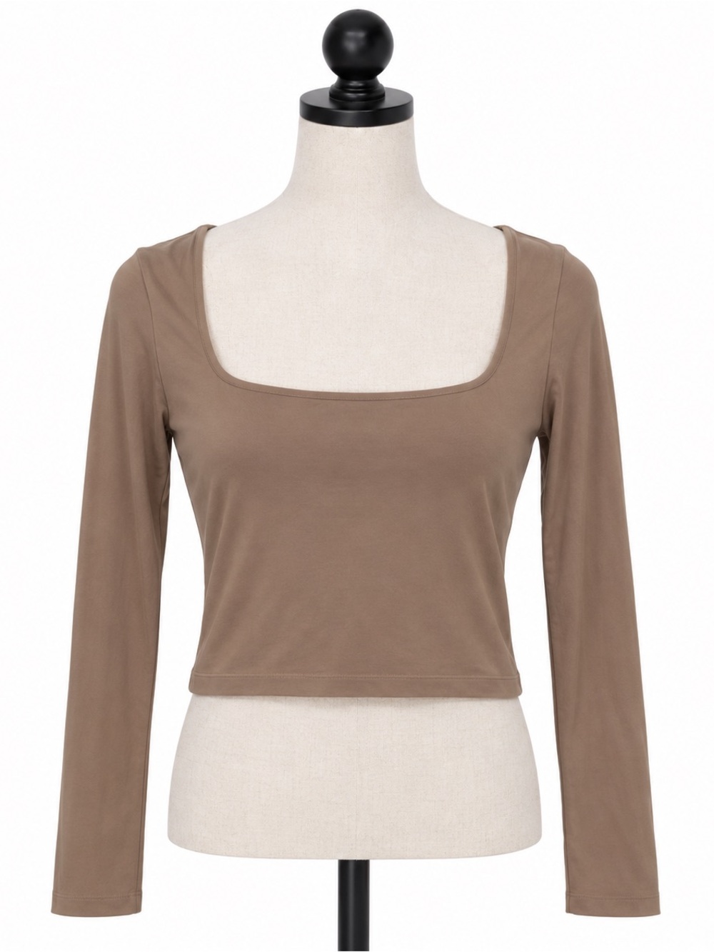 Altar’d State Taupe Long Sleeve Cropped Top – Size L/XL